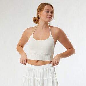 pacsun LA hearts off-white ayana knit halter top